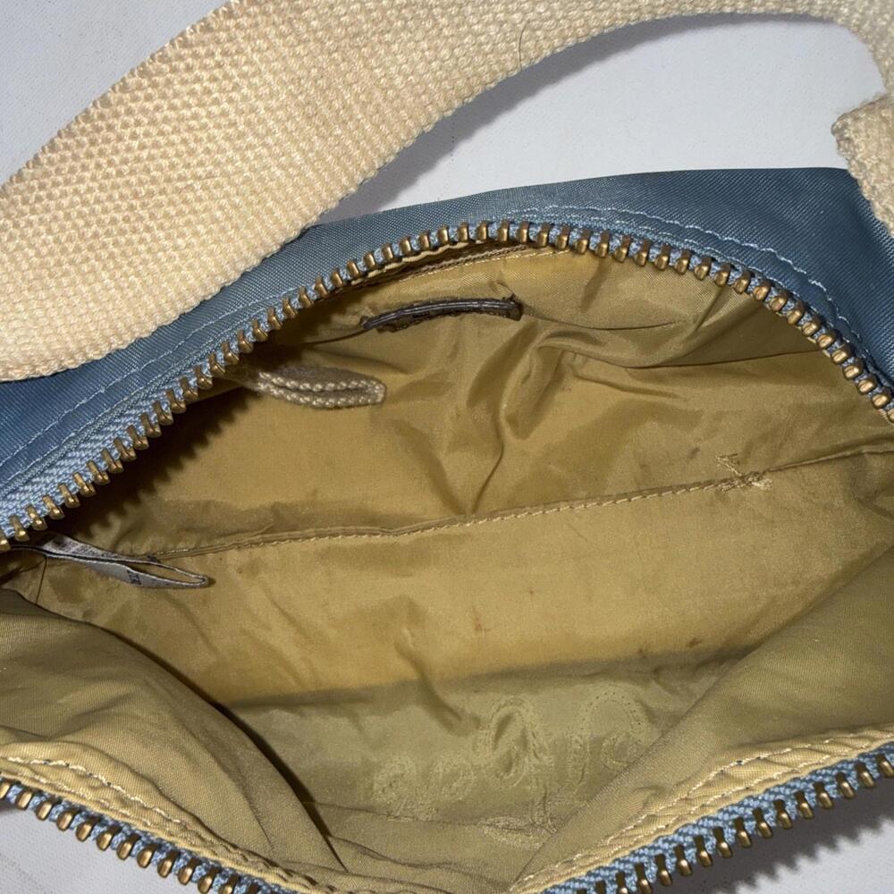 VTG Y2K Gap Baguette Small Nylon Handbag Shoulder Bag Purse Zip Blue 2004‎ READ - Picture 14 of 15